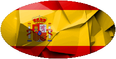 Fahnen Europa Spanien Oval 