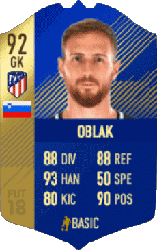 Multi Media Video Games F I F A - Card Players Slovenia Jan Oblak 