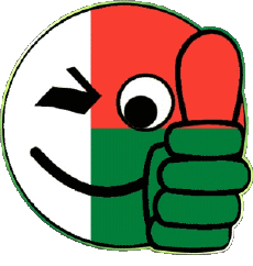 Flags Africa Madagascar Smiley - OK 
