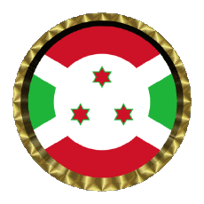 Drapeaux Afrique Burundi Rond - Anneaux 