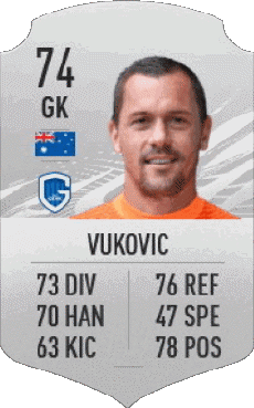 Multimedia Videospiele F I F A - Karten Spieler Australien Danny Vukovic 