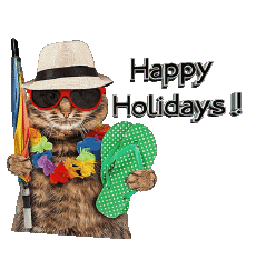 Messages English Happy Holidays Transparent Background 30 