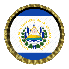 Banderas América El Salvador Ronda - Anillos 