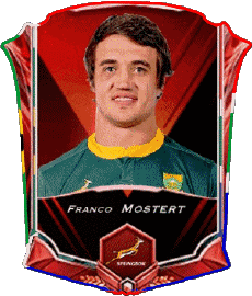 Sports Rugby - Joueurs Afrique du Sud Franco Mostert 