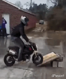 Humor -  Fun Transport Motorcycles Road - Fail 