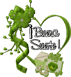 Messages Spanish Buena Suerte Transparent Background 07 