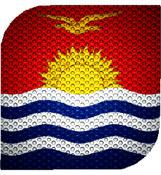 Flags Oceania Kiribati Square 