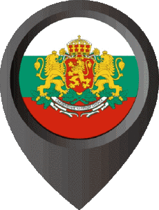 Flags Europe Bulgaria Location Pin 