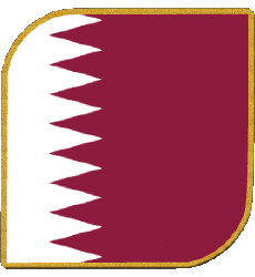 Bandiere Asia Qatar Quadrato 