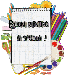 Mensajes Italiano Buon Rientro a Scuola Fondo transparente 001 
