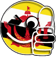 Banderas Asia Brunei Smiley - OK 