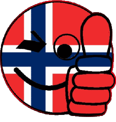 Flags Europe Norway Smiley - OK 
