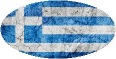 Bandiere Europa Grecia Ovale 