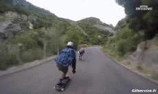 Humor - Fun Deportes Skateboard Road Down Hill Fun Win 