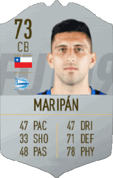 Multimedia Vídeo Juegos F I F A - Jugadores  cartas Chile Guillermo Maripán 