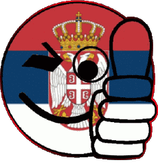 Bandiere Europa Serbia Faccina - OK 