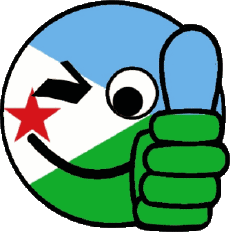 Drapeaux Afrique Djibouti Smiley - OK 