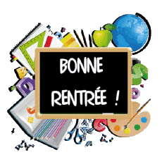 Messages French Bonne Rentrée Transparent Background 012 