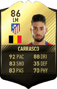 Multimedia Vídeo Juegos F I F A - Jugadores  cartas Bélgica Yannick Carrasco 