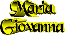 First Names FEMININE - Italy M Composed Maria Giovanna 
