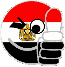 Banderas África Egipto Smiley - OK 