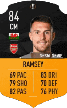 Multimedia Videospiele F I F A - Karten Spieler Wales Aaron Ramsey 