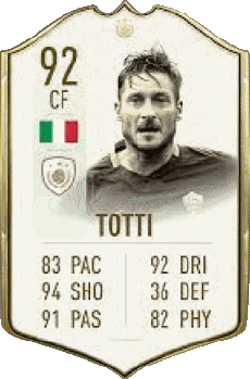 Multimedia Videogiochi F I F A - Giocatori carte Italia Francesco Totti 
