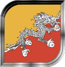 Banderas Asia Bután Plaza 