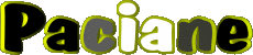 Vorname WEIBLICH - Frankreich P Paciane 