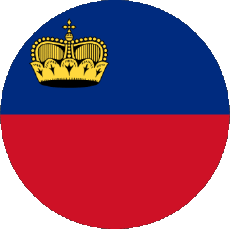 Bandiere Europa Liechtenstein Tondo 