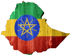 Bandiere Africa Etiopia Carta Geografica 