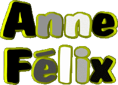 Vorname WEIBLICH - Frankreich A Zusammengesetzter Anne Félix 