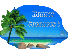 Mensajes Francés Bonnes Vacances Fondo transparente 17 