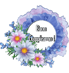 Mensajes Italiano Buon Compleanno Floreale 020 