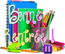 Messages Français Bonne Rentrée Fond Transparent 014 