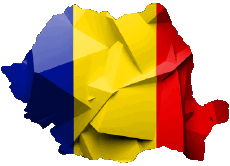 Drapeaux Europe Roumanie Carte 