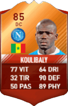 Multi Média Jeux Vidéo F I F A - Joueurs Cartes Sénégal Kalidou Koulibaly 