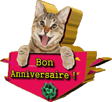 Mensajes Francés Bon Anniversaire Animaux 002 