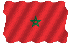 Bandiere Africa Marocco Sventola 