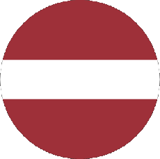 Drapeaux Europe Lettonie Rond 