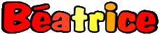 Vorname WEIBLICH - Frankreich B Béatrice 