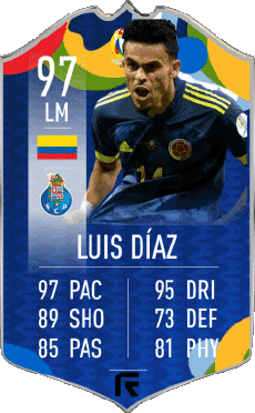 Multimedia Vídeo Juegos F I F A - Jugadores  cartas Colombia Luis Díaz 