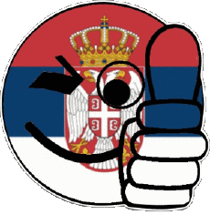 Drapeaux Europe Serbie Smiley - OK 