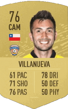 Multi Média Jeux Vidéo F I F A - Joueurs Cartes Chili Carlos Villanueva 