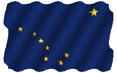 Bandiere America U.S.A - Stati Alaska Sventola 