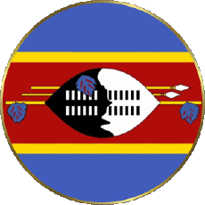 Bandiere Africa Eswatini Tondo 