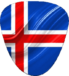 Bandiere Europa Islanda Forma 