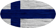 Bandiere Europa Finlandia Ovale 