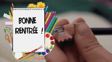 Messages French Bonne Rentrée Animated Background 004 