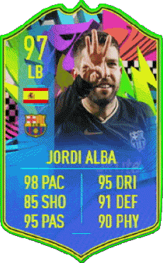 Multi Media Video Games F I F A - Card Players Spain Jordi Alba Ramos 